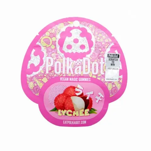 PolkaDot-gummies-lychee joe rogan mushroom gummies